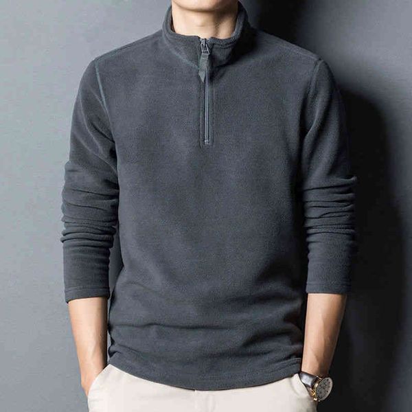 autumn and winter men's solid color double-sided cashmere half high sweater imitation fce pullover warm standing collar, Black
autumn and winter men's solid color double-sided cashmere half high sweater imitation fce pullover warm standing collar, Black