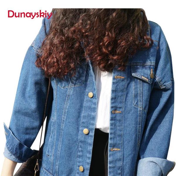 women's jackets dunayskiy women spring autumn blue solid long sleeve denim loose casual single breasted bf wind female outerwear coats, Black;brown
women's jackets dunayskiy women spring autumn blue solid long sleeve denim loose casual single breasted bf wind female outerwear coats, Black;brown