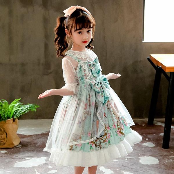 girl's dresses girls lolita princess dress 2021 summer foreign style children children's evening, Red;yellow
girl's dresses girls lolita princess dress 2021 summer foreign style children children's evening, Red;yellow