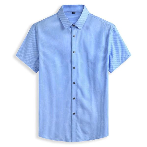 men's dress shirts summer 2021 fattening plus size fashion casual stripe printed short sleeve shirt, White;black
men's dress shirts summer 2021 fattening plus size fashion casual stripe printed short sleeve shirt, White;black