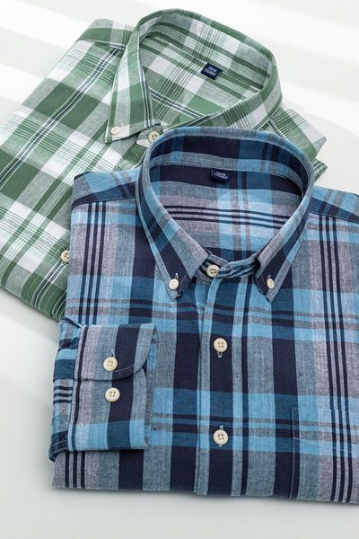 summer stylish men's casual shirts plaid cotton+linen short-sleeved dress shirt non-iron breathable comfort button solid clothes, White;black
summer stylish men's casual shirts plaid cotton+linen short-sleeved dress shirt non-iron breathable comfort button solid clothes, White;black