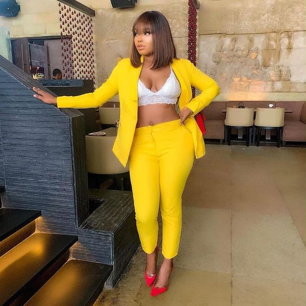 women's tracksuits autumn winter solid yellow long sleeve elegant blazer suit business classic pants set two piece ol office formal sui, Gray
women's tracksuits autumn winter solid yellow long sleeve elegant blazer suit business classic pants set two piece ol office formal sui, Gray