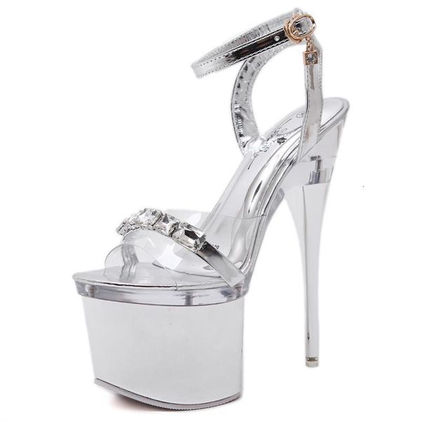 dress shoes super high heel 18cm silver stiletto cross straps women's sandals nightclub peep toe stealth women 11of, Black
dress shoes super high heel 18cm silver stiletto cross straps women's sandals nightclub peep toe stealth women 11of, Black