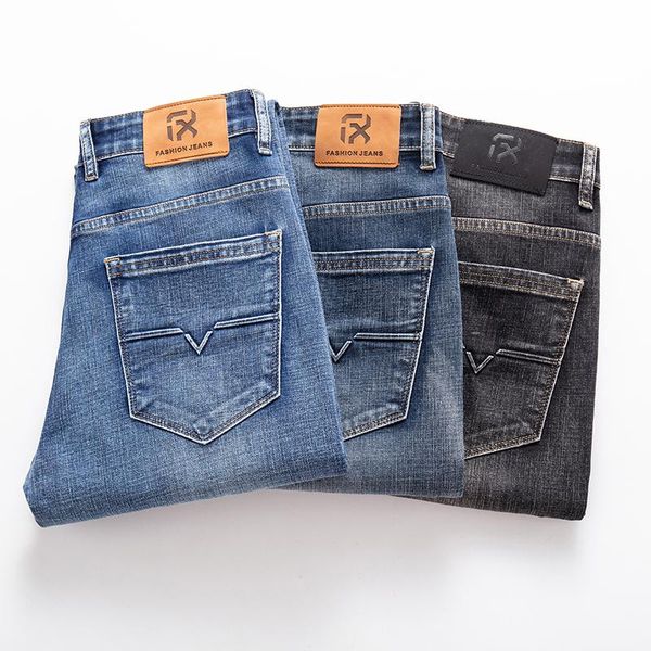 men's jeans 2021 autumn men regular fit stretch classic style smoky gray fashion casual denim pants male brand trousers blue
men's jeans 2021 autumn men regular fit stretch classic style smoky gray fashion casual denim pants male brand trousers blue