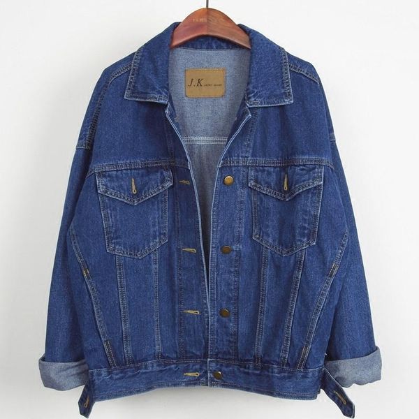 women's jackets vintage blue short denim jacket women student outerwear 2021 autumn korean fashion loose batwing sleeve jeans coat fema, Black;brown
women's jackets vintage blue short denim jacket women student outerwear 2021 autumn korean fashion loose batwing sleeve jeans coat fema, Black;brown