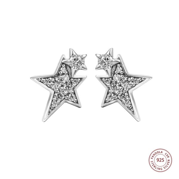 new sparkling asymmetric stars stud earrings for women 925 sterling silver earring original jewelry girls gift brincos 2021, Golden;silver
new sparkling asymmetric stars stud earrings for women 925 sterling silver earring original jewelry girls gift brincos 2021, Golden;silver