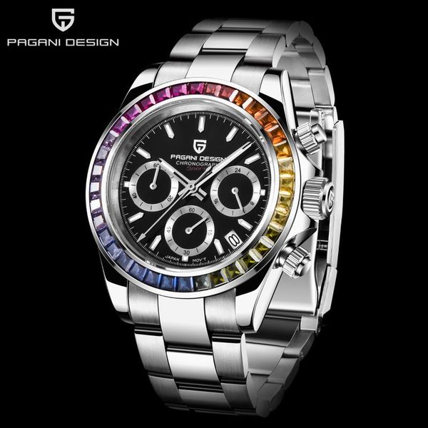 wristwatches pagani design 2021 men's watches quartz business watch mens men chronograph vk63 reloj hombre, Slivery;brown
wristwatches pagani design 2021 men's watches quartz business watch mens men chronograph vk63 reloj hombre, Slivery;brown