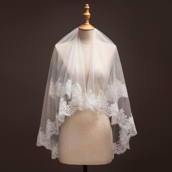 bridal veils 2021 short 2 layers wedding veil lace edge ivory/white accessories velos de novia, Black
bridal veils 2021 short 2 layers wedding veil lace edge ivory/white accessories velos de novia, Black
