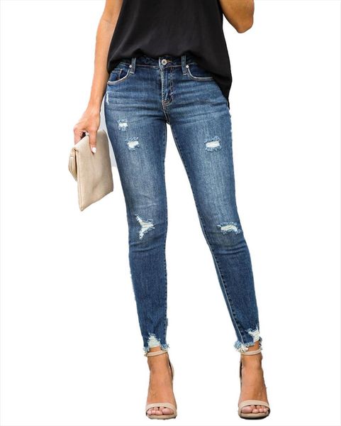 bodycon slim ripped denim womens jeans fashion casual pencil small feet long pants four seasons clothing s 2xl, Blue
bodycon slim ripped denim womens jeans fashion casual pencil small feet long pants four seasons clothing s 2xl, Blue