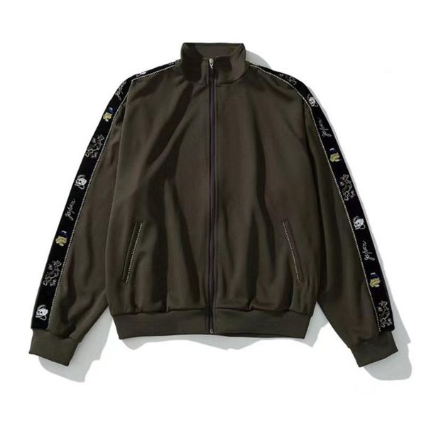 men's jackets army green kapital jacket men women tokyo limit zip gold embroidered ribbon sport coat clothing fashion, Black;brown
men's jackets army green kapital jacket men women tokyo limit zip gold embroidered ribbon sport coat clothing fashion, Black;brown