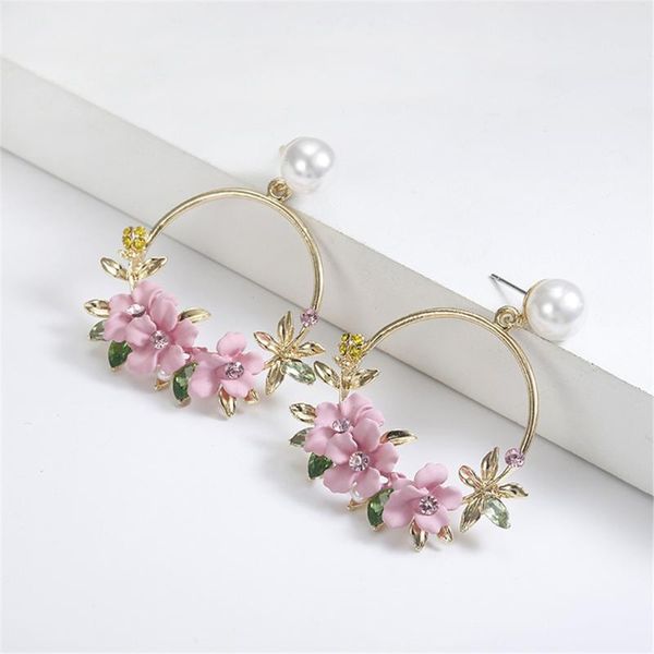 hoop & huggie korean colorful pearl flower wreath stud earrings for women sweet shell small cirlce brincos gift, Golden;silver
hoop & huggie korean colorful pearl flower wreath stud earrings for women sweet shell small cirlce brincos gift, Golden;silver
