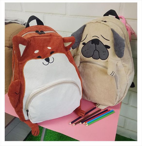 super quality japanese cute animal pug bag original cloth backpack of junior high school students autumn schoolbag female
super quality japanese cute animal pug bag original cloth backpack of junior high school students autumn schoolbag female