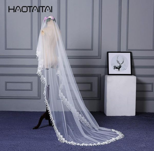 bridal veils long women 3 m cathedral veil lace appliques edge one layer tulle bride wedding accessories 2021, Black
bridal veils long women 3 m cathedral veil lace appliques edge one layer tulle bride wedding accessories 2021, Black