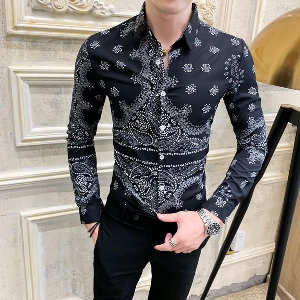 men's casual shirts camisa masculina spring men shirt long sleeve slim fit chemise homme digital print mens streetwear camisas hombre, White;black
men's casual shirts camisa masculina spring men shirt long sleeve slim fit chemise homme digital print mens streetwear camisas hombre, White;black