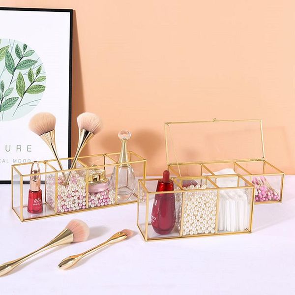 glass copper edging box makeup brush holder pen pencil cup stand cosmetic storage deskstationery organizer with compartments boxes & bin
glass copper edging box makeup brush holder pen pencil cup stand cosmetic storage deskstationery organizer with compartments boxes & bin