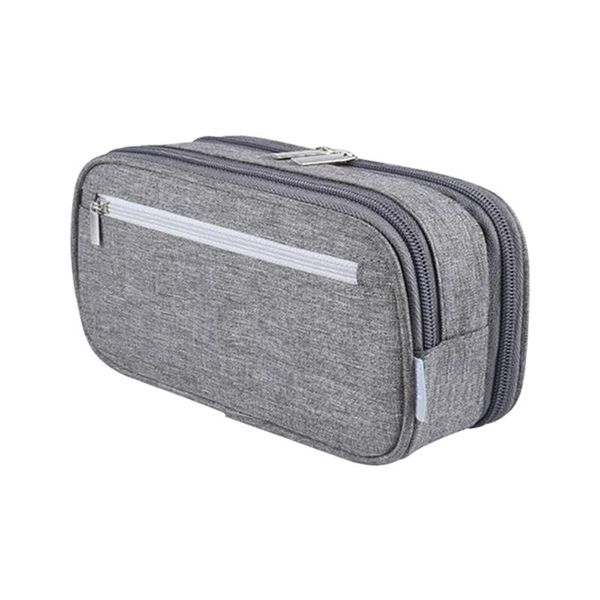 pencil bags 3 layers double zipper mesh pocket ruler nylon cosmetics for students stationery holder large capacity pen bag gift case
pencil bags 3 layers double zipper mesh pocket ruler nylon cosmetics for students stationery holder large capacity pen bag gift case