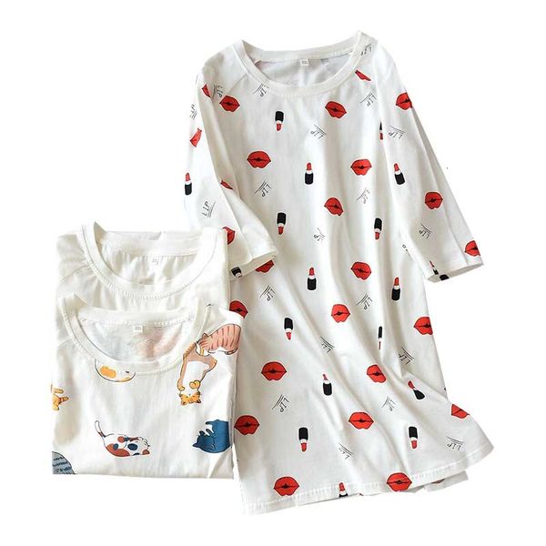 casual dresses summer new full cotton sleep dress o-neck ladies loose nightgown cartoon printed women comfort sleepwear femme home, Black;gray
casual dresses summer new full cotton sleep dress o-neck ladies loose nightgown cartoon printed women comfort sleepwear femme home, Black;gray
