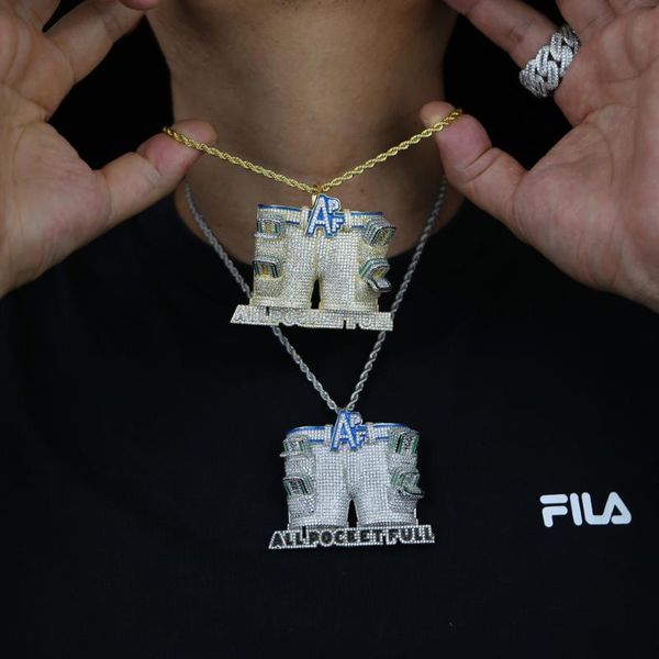 chains fashion hip hop men trousers pendant colorful cz paved dollar letter all pocket full iced out bling rope chain necklace jewelry, Silver
chains fashion hip hop men trousers pendant colorful cz paved dollar letter all pocket full iced out bling rope chain necklace jewelry, Silver
