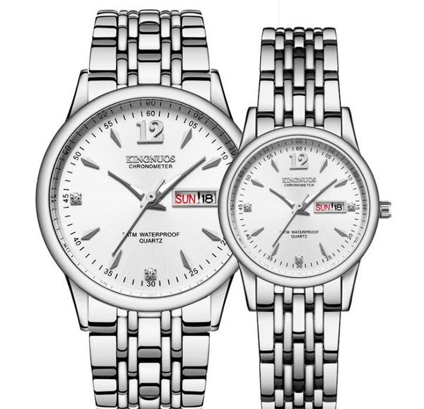 wholesales couple's quartz watch korea style 30m waterproof steel belt dual calendar men watches women's diamond student wristwatc, Slivery;brown
wholesales couple's quartz watch korea style 30m waterproof steel belt dual calendar men watches women's diamond student wristwatc, Slivery;brown
