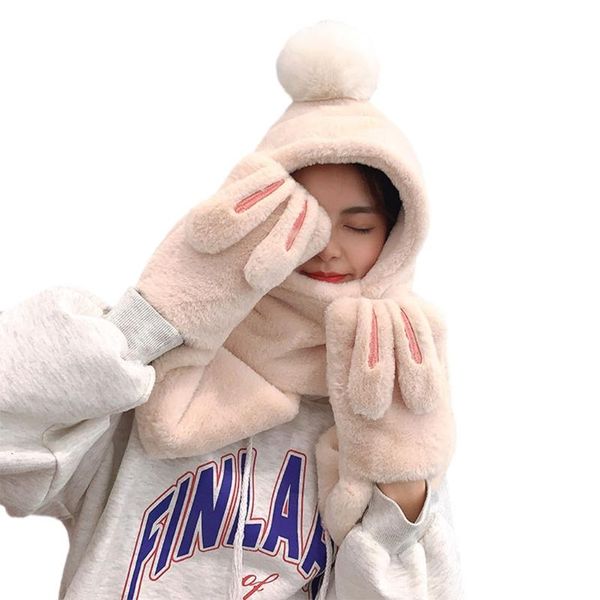 hats, scarves & gloves sets women stylish cartoon ears polyester winter warmth thickened with scarf one-piece hat for girls, Blue;gray
hats, scarves & gloves sets women stylish cartoon ears polyester winter warmth thickened with scarf one-piece hat for girls, Blue;gray
