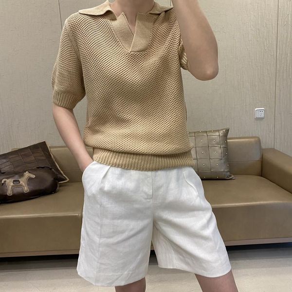 women's t-shirt turn-down collar short sleeve hollow out simple two colors 2021 ladies tee, White
women's t-shirt turn-down collar short sleeve hollow out simple two colors 2021 ladies tee, White