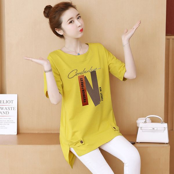 women's polos -5xl women cotton t-shirt summer fashion short-sleeve printing loose tees girl's mid-long pullovers female z3m, White
women's polos -5xl women cotton t-shirt summer fashion short-sleeve printing loose tees girl's mid-long pullovers female z3m, White