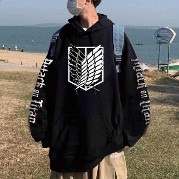 men's hoodies & sweatshirts pulôver de anime japonês attack on titan, moletom uniscom capuz, manga comprida, casual m668, Black
men's hoodies & sweatshirts pulôver de anime japonês attack on titan, moletom uniscom capuz, manga comprida, casual m668, Black