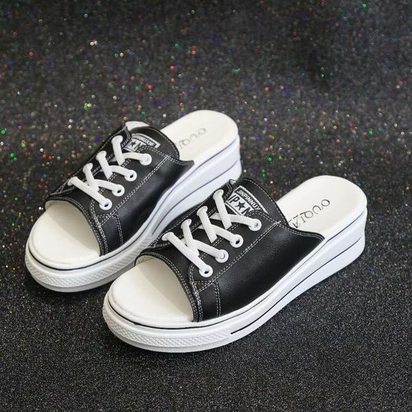 summer women lace up flip flops flat heels comfortable leisure shoes woman college girls sneakers style wild slippers, Black
summer women lace up flip flops flat heels comfortable leisure shoes woman college girls sneakers style wild slippers, Black