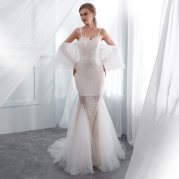 party dresses mermaid evening long forformal wedding elegant white open back prom gowns tulle vestido de noiva, White;black
party dresses mermaid evening long forformal wedding elegant white open back prom gowns tulle vestido de noiva, White;black