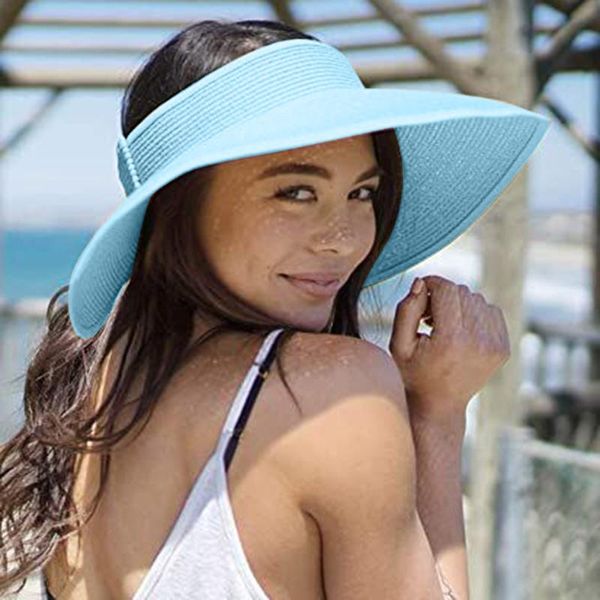 wide brim hats women's fashion bucket empty soild for 2021 summer conciseness rollable drafting hat sun beach, Blue;gray
wide brim hats women's fashion bucket empty soild for 2021 summer conciseness rollable drafting hat sun beach, Blue;gray