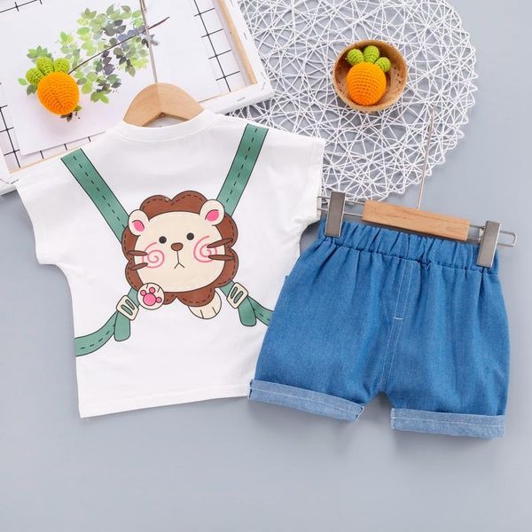summer baby two-piece set for boy girls short pants animal lion cartoon printing korean children's casual 2pcs suit clothing sets, White
summer baby two-piece set for boy girls short pants animal lion cartoon printing korean children's casual 2pcs suit clothing sets, White