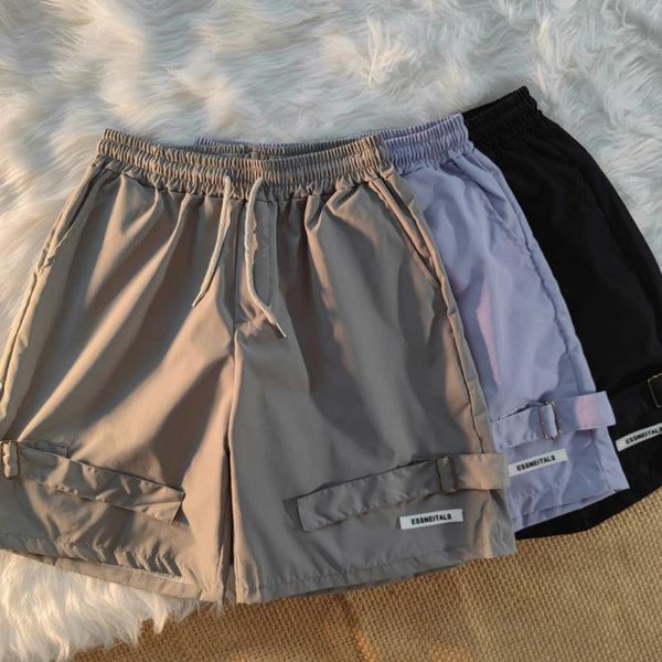 men's shorts sports summer korean version of the hong kong style youth ins high street loose wide-leg casual five-point pants, White;black
men's shorts sports summer korean version of the hong kong style youth ins high street loose wide-leg casual five-point pants, White;black