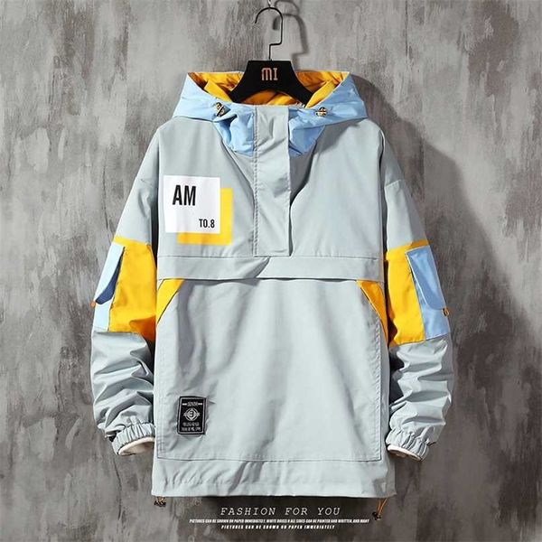 men's jacket fashion spring autum casual streetwear hoodie men waterproof clothes mens windbreaker coat male outwear 211110, Black;brown
men's jacket fashion spring autum casual streetwear hoodie men waterproof clothes mens windbreaker coat male outwear 211110, Black;brown