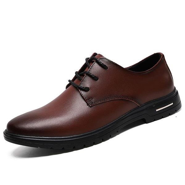 dress shoes fashion men's formal business pointed non-slip leather casual oxfords men big size 38-47, Black
dress shoes fashion men's formal business pointed non-slip leather casual oxfords men big size 38-47, Black
