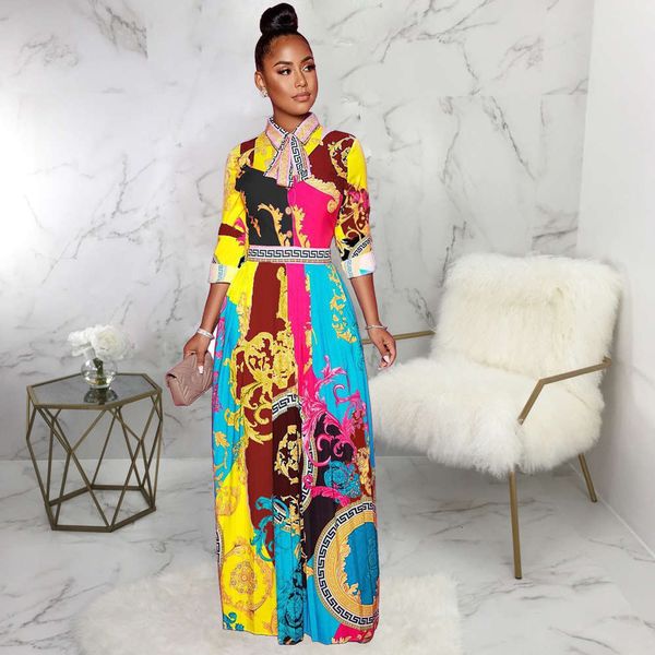 2021 new2021 2019 new women's fashion printed bow tie dress, White
2021 new2021 2019 new women's fashion printed bow tie dress, White