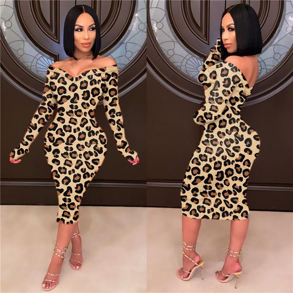 casual dresses long sleeve leopard print elegant pencil dress women off shoulder club party bodycon bandage midi autumn fashion robe, Black;gray
casual dresses long sleeve leopard print elegant pencil dress women off shoulder club party bodycon bandage midi autumn fashion robe, Black;gray