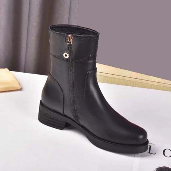 quality fashion leather star women boots martin short autumn winter ankle exquisite woman shoes cowboy booties bagshoe1978 37, Black