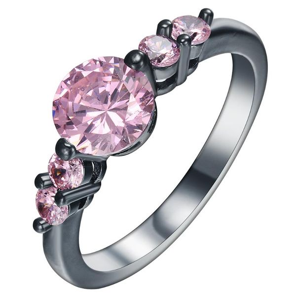 wedding rings ufooro beautiful engagement pink zircon 5 round stones black gun promise jewelry gift for women ring, Slivery;golden
wedding rings ufooro beautiful engagement pink zircon 5 round stones black gun promise jewelry gift for women ring, Slivery;golden
