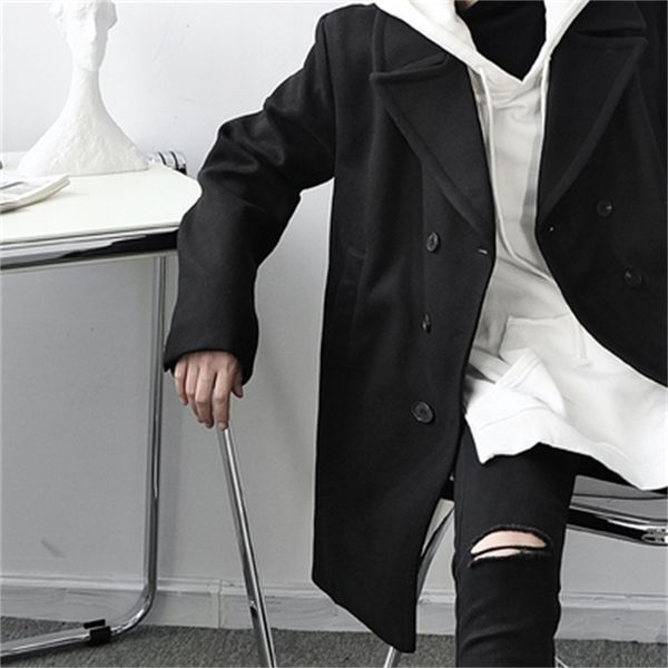 wool autumn and winter british style yuppie shuai han version of the material jacket solid male coat in long 4hp3, Black
wool autumn and winter british style yuppie shuai han version of the material jacket solid male coat in long 4hp3, Black