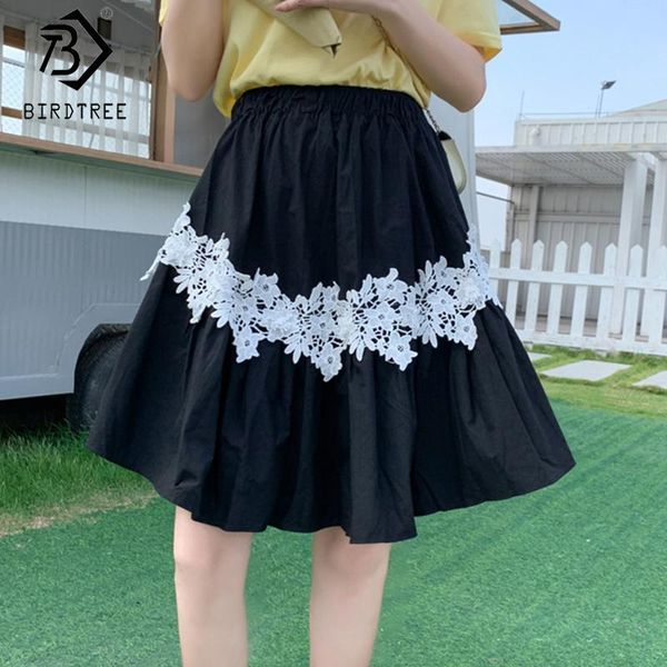 lace patchwork a-line women skirts 2021 summer elastic waist mini skirt casual pleated bottoms all match b06429k, Black
lace patchwork a-line women skirts 2021 summer elastic waist mini skirt casual pleated bottoms all match b06429k, Black