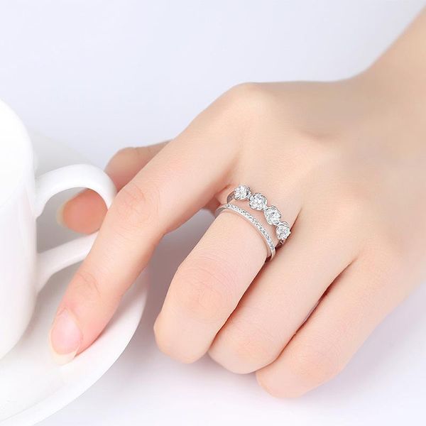 wedding rings trendy double layer rose open adjustable finger for women 3d flower ring band cubic zirconia silver jewelry korean, Slivery;golden
wedding rings trendy double layer rose open adjustable finger for women 3d flower ring band cubic zirconia silver jewelry korean, Slivery;golden