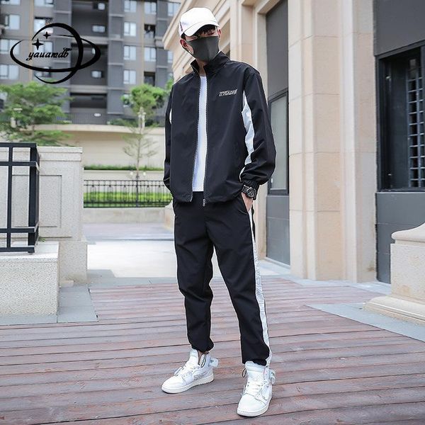 men's tracksuits -4xl mens clothing set spring autumn male long sleeve coat+pants 2pcs suits patchwork zipper casual loose man clothes, Gray
men's tracksuits -4xl mens clothing set spring autumn male long sleeve coat+pants 2pcs suits patchwork zipper casual loose man clothes, Gray