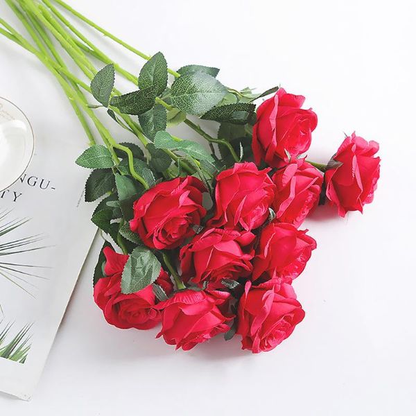 decorative flowers & wreaths wedding home table decor valentine's day beautiful red/white silk roses 1pcs artificial flower bouquet fak
decorative flowers & wreaths wedding home table decor valentine's day beautiful red/white silk roses 1pcs artificial flower bouquet fak