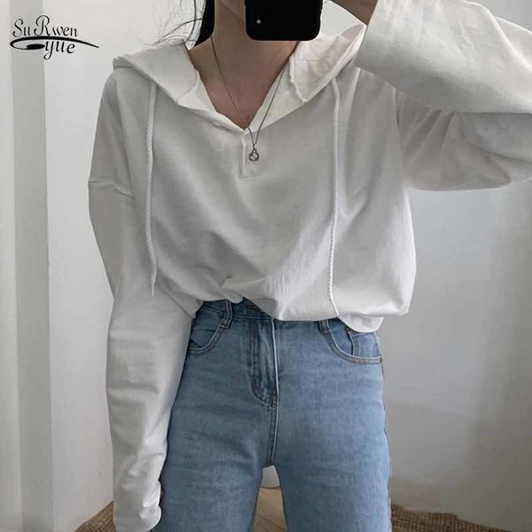 loose hoodies women all-match long sleeve autumn korean style hedging button t-shirts solid pullover cotton sweatshirts 11541 210508, Black
loose hoodies women all-match long sleeve autumn korean style hedging button t-shirts solid pullover cotton sweatshirts 11541 210508, Black
