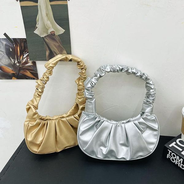 evening bags solid color pleated tote bag retro pu leather shoulder underarm women small handbag
evening bags solid color pleated tote bag retro pu leather shoulder underarm women small handbag