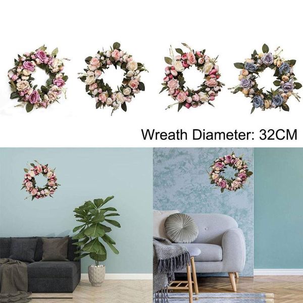 simulation rose wreath artificial silk flowers wedding decoration hanging room door garland decor living wall home c3q7 decorative & wreaths
simulation rose wreath artificial silk flowers wedding decoration hanging room door garland decor living wall home c3q7 decorative & wreaths