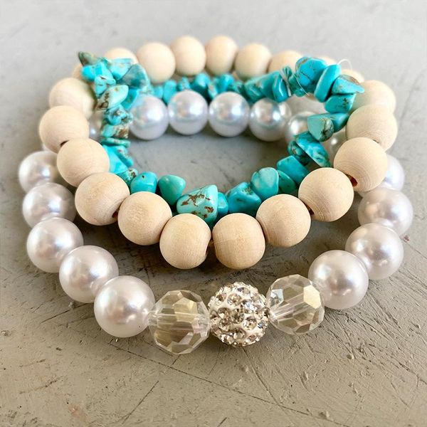 bangle multi layered imitation pearls crystal beads adjustable elastic bracket for women turquoise stone wooden bangles wholesale, Black
bangle multi layered imitation pearls crystal beads adjustable elastic bracket for women turquoise stone wooden bangles wholesale, Black