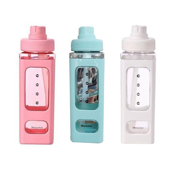 water bottle 700ml/900ml with straw sport plastic portable square drinking for girl cute juice tea cups
water bottle 700ml/900ml with straw sport plastic portable square drinking for girl cute juice tea cups