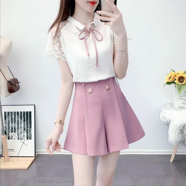 short pink set 2021 summer women two piece lace cute and pant fashion elegant 2 matching cloth dress, White
short pink set 2021 summer women two piece lace cute and pant fashion elegant 2 matching cloth dress, White