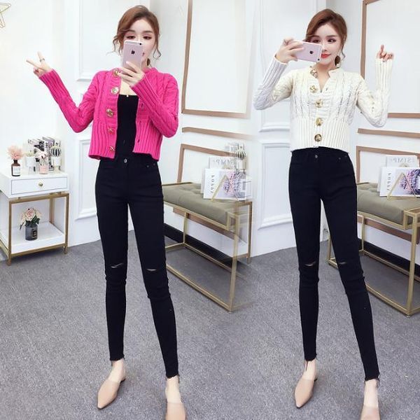 women's two piece pants women 2021 spring autumn knit cardigan 2-pieces suit female v-neck single-breasted cardigans + pencil lady casu, White
women's two piece pants women 2021 spring autumn knit cardigan 2-pieces suit female v-neck single-breasted cardigans + pencil lady casu, White